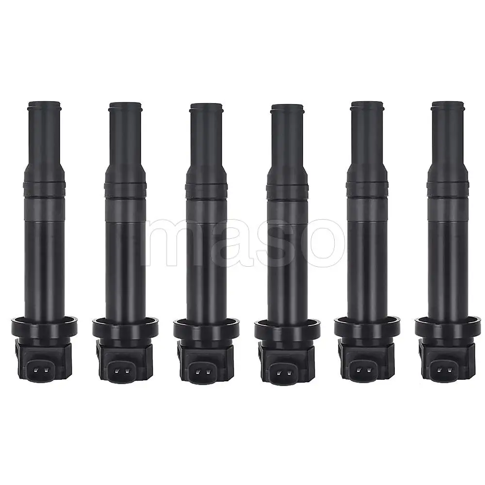6pcs Ignition Coil 27301-3E400 For Hyundai Santa Fe V6 2.7L 2007-2009 For Kia Magentis Optima Rondo V6 2.7L 2007 2008 2009 2010