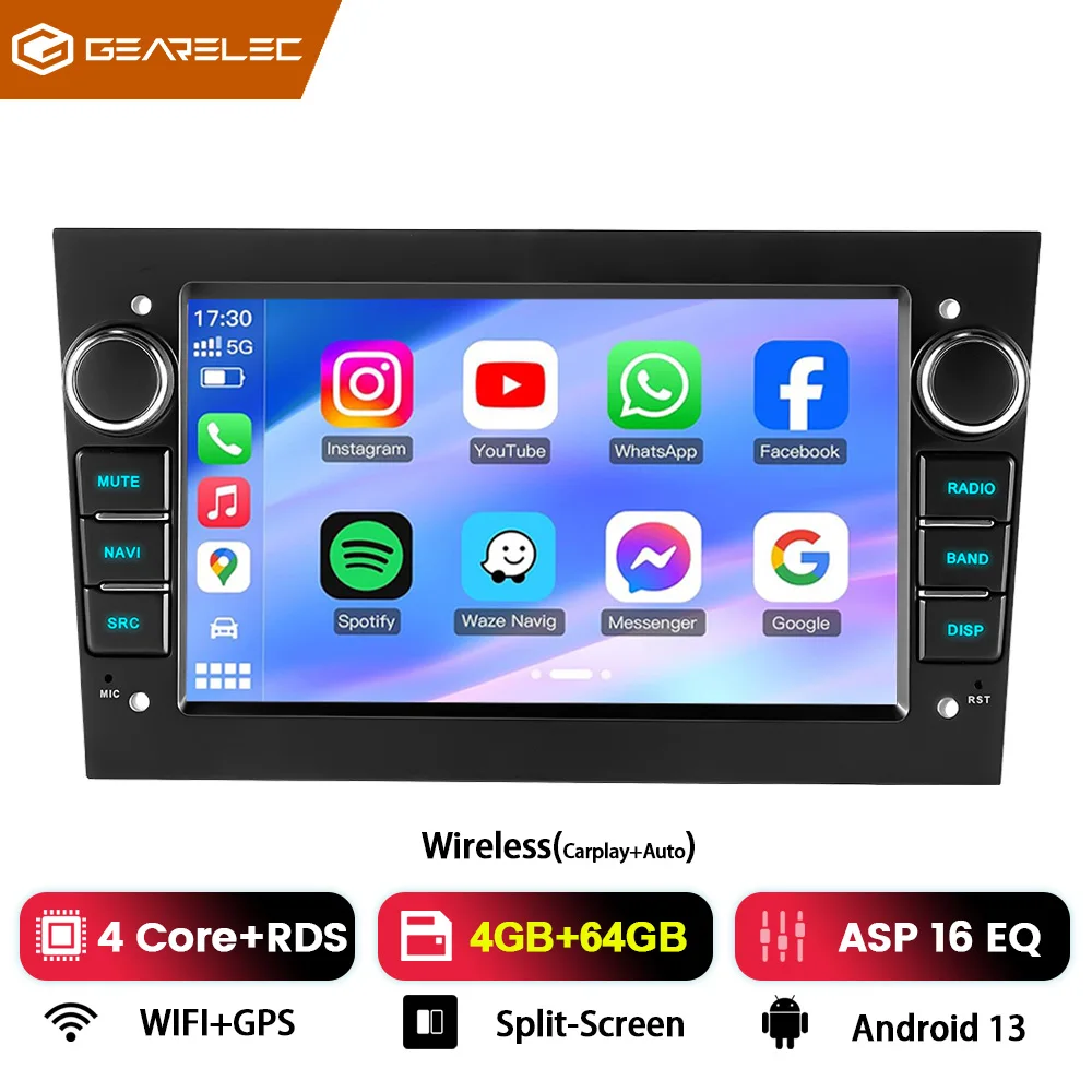 2Din Autoradio Multimedia Voor Opel Astra Antara Corsa 7 inch Draadloze CarPlay Android Auto FM Radio Ontvanger Auto stereo Speler