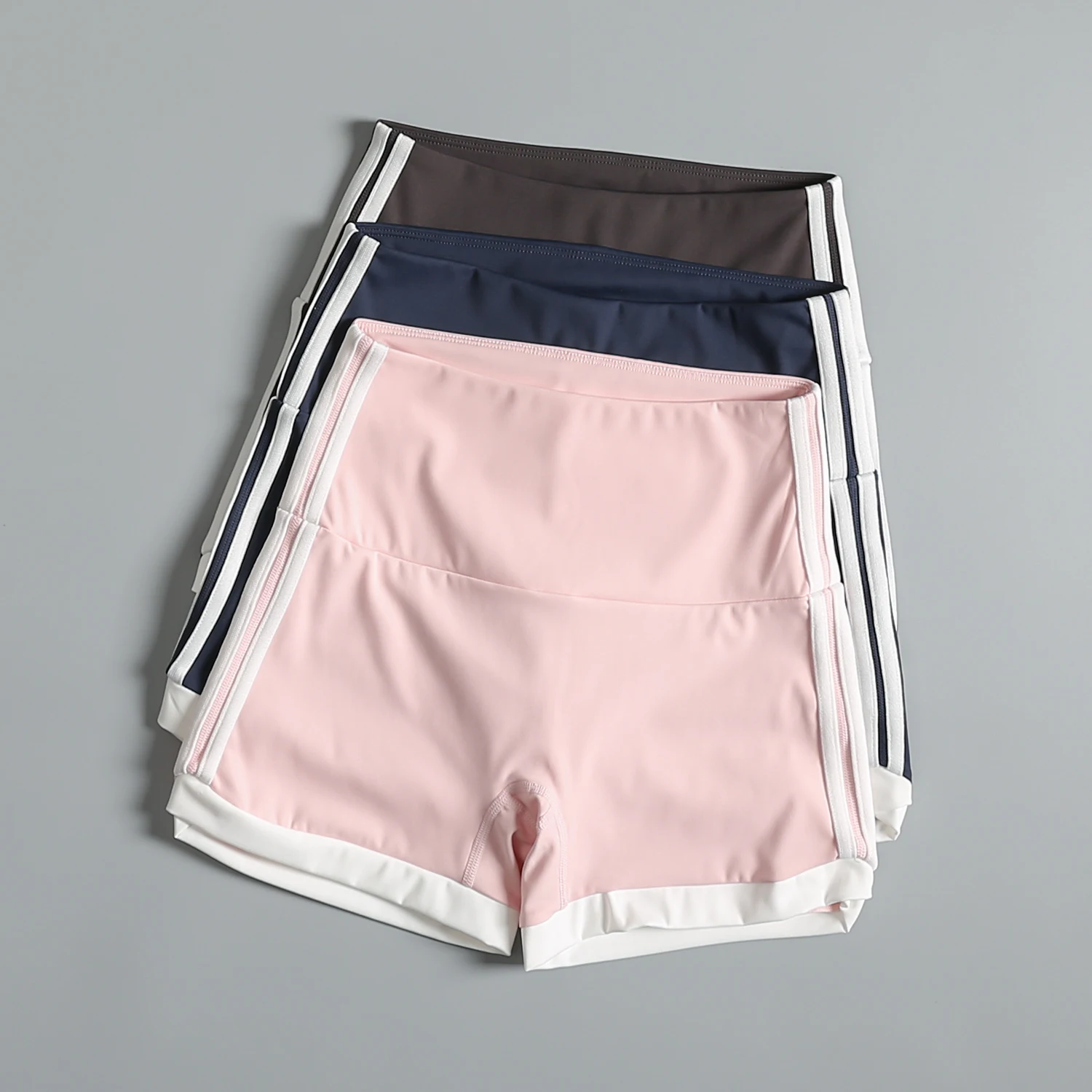 High-Waist Sports Shorts Women Summer Abdomen Lifting Yoga Running Casual Fitness Pilates Three-Quarter Length Running Shorts