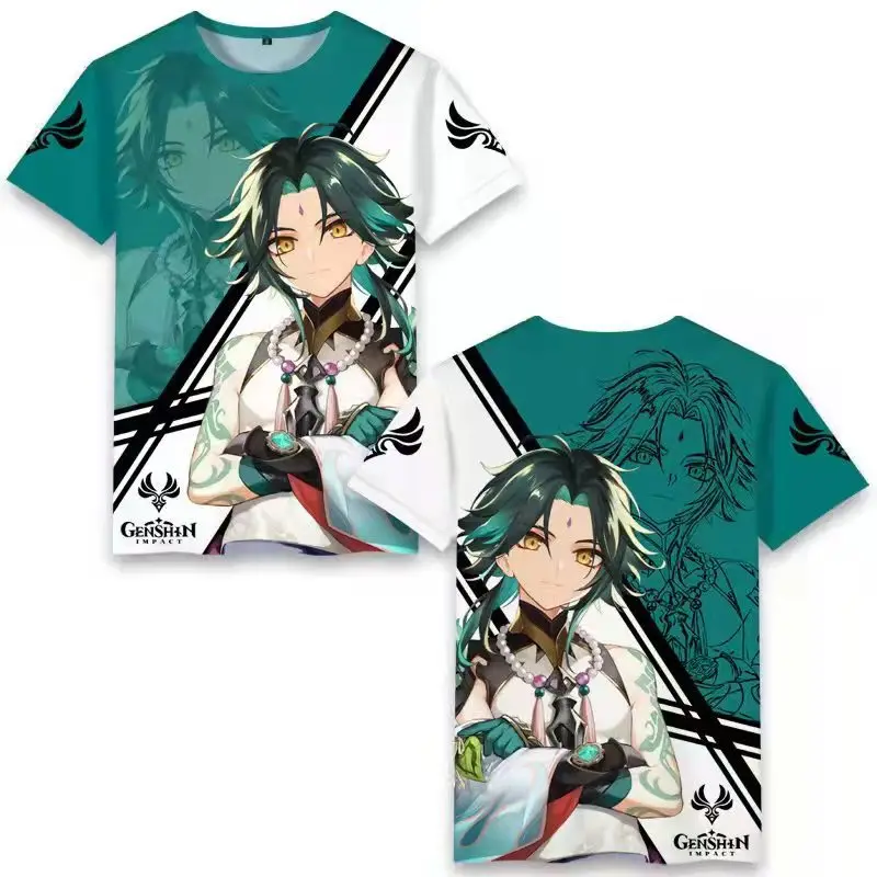 Game Genshin Impact Yun Jin 3D Print T-Shirts Women Men Casual Short Sleeve T Shirt Harajuku Streetwear Tees Tops Kids Clothing