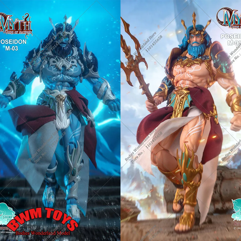 M-03 1/12 Mythologie der Nationen Seegott Poseidon Figur Anime Modell komplettes Set 7 "Mythos Action figur Spielzeug für Fans Weihnachts geschenke