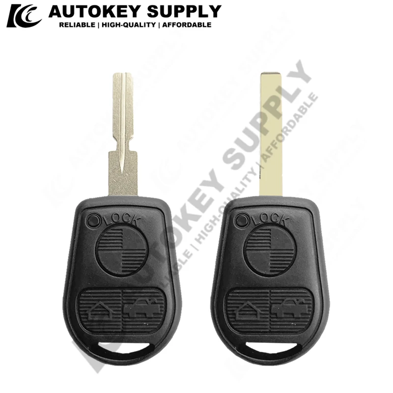 Autokeysupply 3-przyciskowy pilot zdalnego sterowania do BMW E31 E32 E34 E36 E38 E39 E46 Z3 Z4