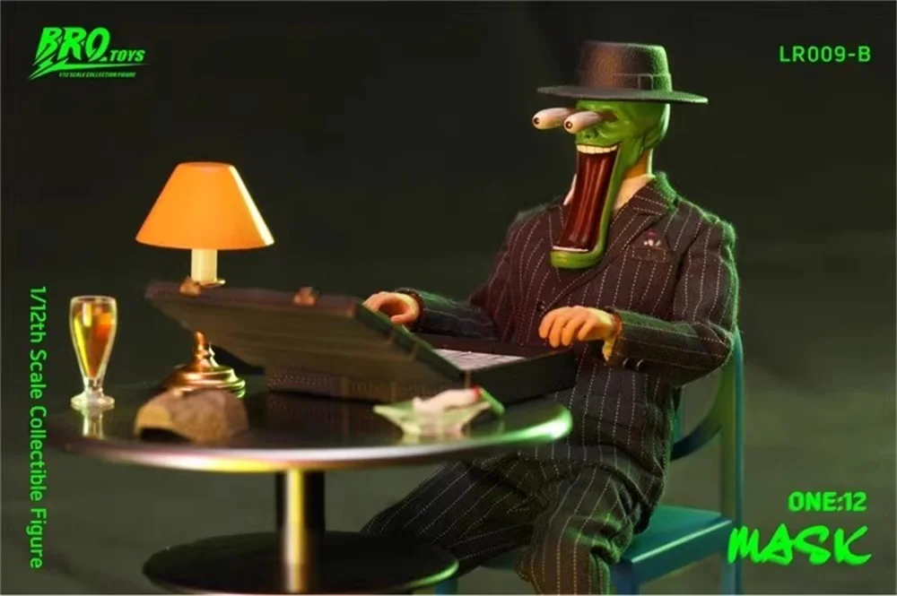 

LR009 LR009-A LR009-B Волшебная кукла-солдат Маска Джима Действие Керри Собака Настольный стул около 16 см Подарок для фанатов Соберите 1/12 BROTOYS