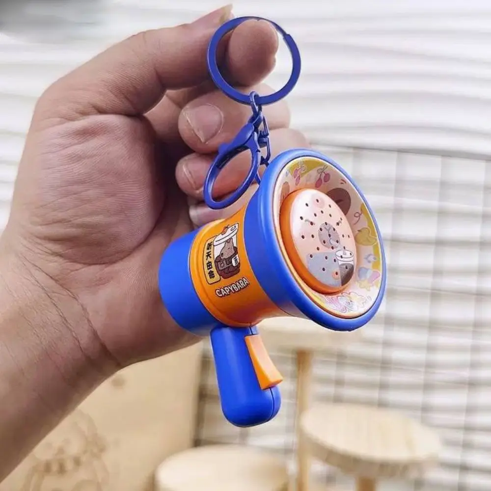 

Cartoon Capybara Music Trumpet Key Chain Loudspeaker Recording Music Keychain Pendant Music Box Speaker Handheld Speakers Toy