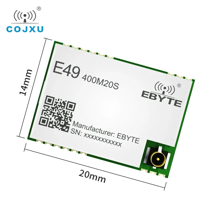 CMT2300A 410-510MHz Wireless Module 20dBm 2500m Range Low Power Consumption 433MHz ISM Band SPI RF Module E49-400M20S