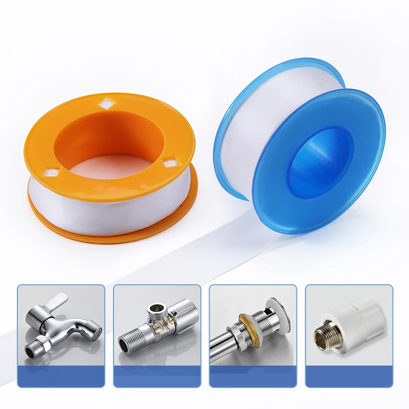 

15mm & 17mm White PTFE Tape (0.6" & 0.7") - 5/10/20 Rolls Plumbing Thread Seal Tape, Leak Proof for Water Pipe, Faucet, DIY R