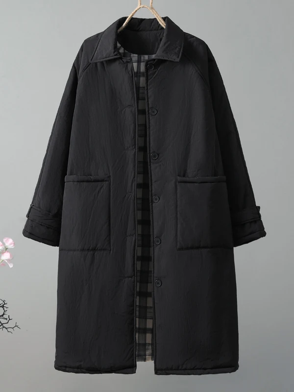 

Свободная хлопковая ветровка Jaet средней длины, хлопковая верхняя одежда с наполнителем, Новое поступление зимы, женская модная обработка, индивидуальный образец