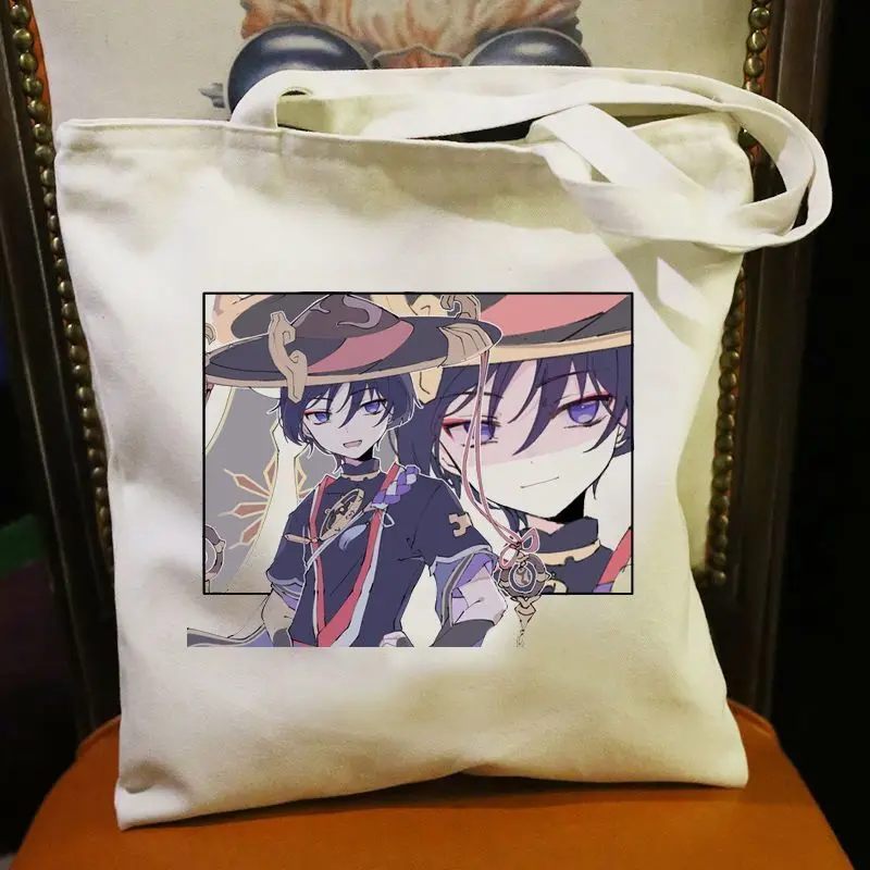 

Scaramouche Merch Wanderer Of Genshin Impact Canvas Anime Cartoon Print Bag Gift Handbag Ani