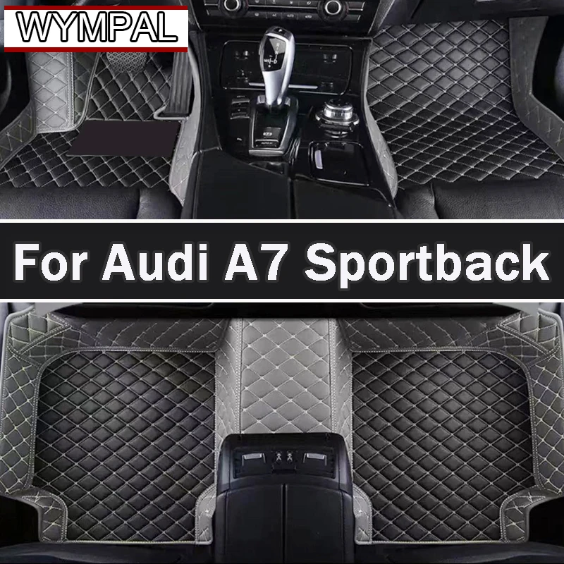 

Изготовленные на заказ 3D автомобильные коврики с полным покрытием для Audi A7 Sportback 4GA 4GF 2010-2018 года, аксессуары для деталей интерьера