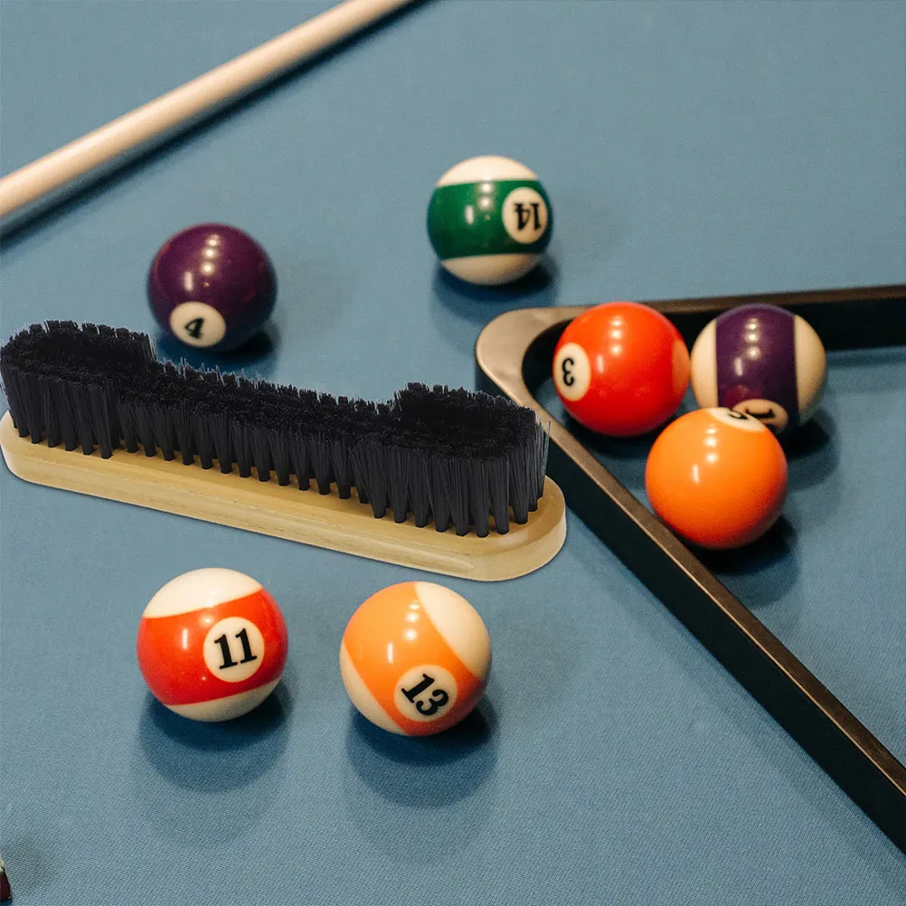 

2Pcs Pool Table Brush Set Billiard Table Cleaner Professional Cleaning Tool Dense Bristles Wooden Handle Scratch Safe Felt