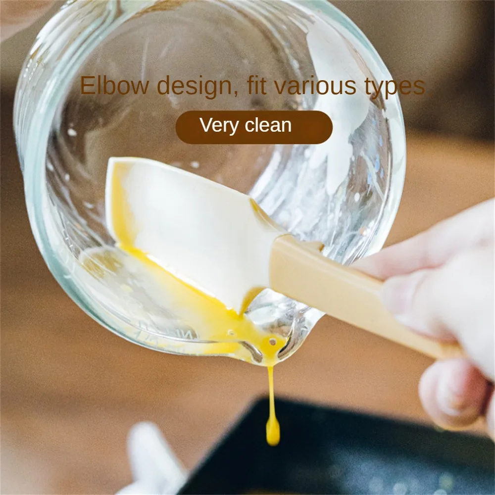 Silicone Jam Scraper Stent Design Silicone Scraping Head No Odor High Temperature Resistance Baking Tools Kitchen Gadgets Slice