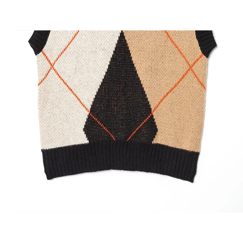 Autumn Sweater Women's 2025 New Fashion Slim Warm Women's Sweater Vests Chic Street Young British Students Autumn Sweater