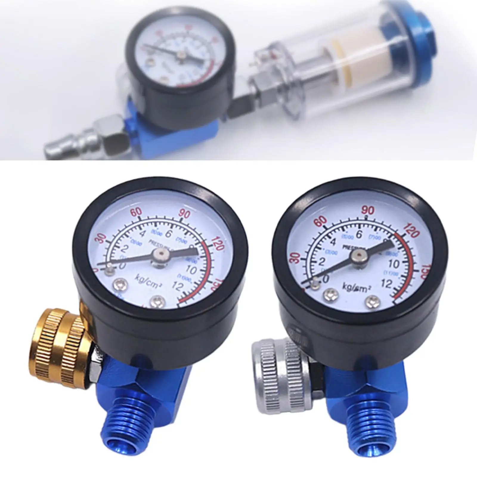 Regulador de pressão de ar G1/4 Regulador de ar Medidor de pressão Acessório pneumático