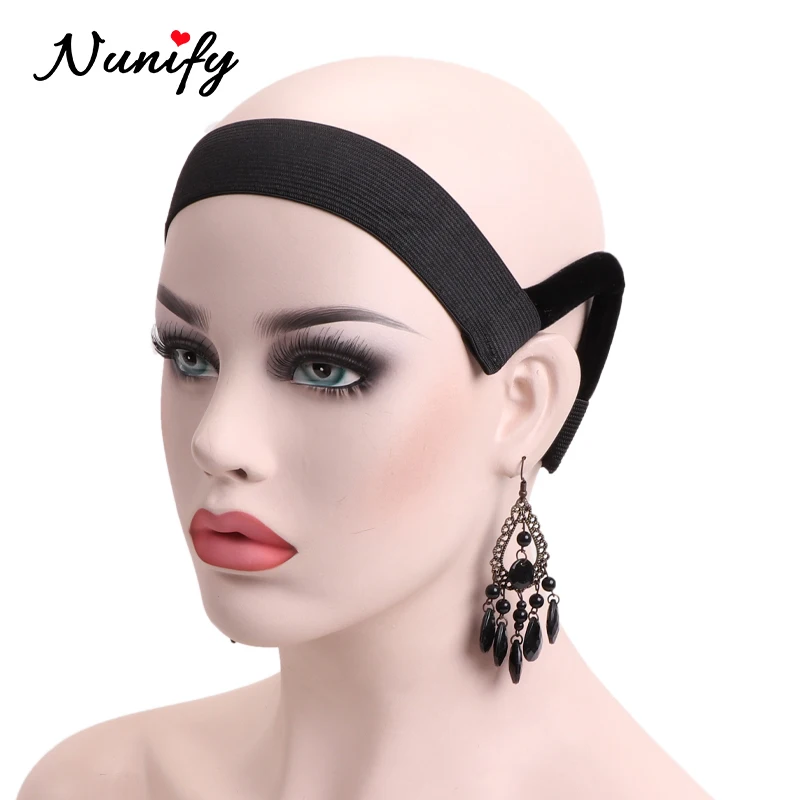 

Nunify 3/3.5Cm Edge Laying Headband With Ear Hanger For Lace Wigs 1Pcs Wig Band With Ear Cut Outs Lace Melting Band To Lay Edges