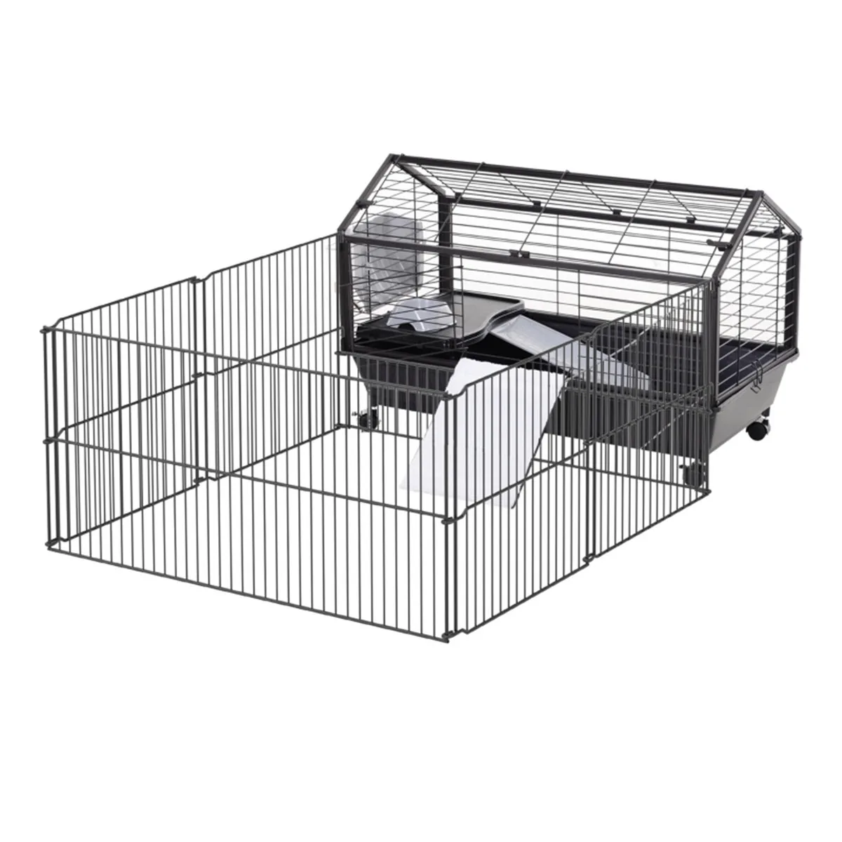 

34.75" L x 50.5" W x 22" H Small Animal Playpen Cage