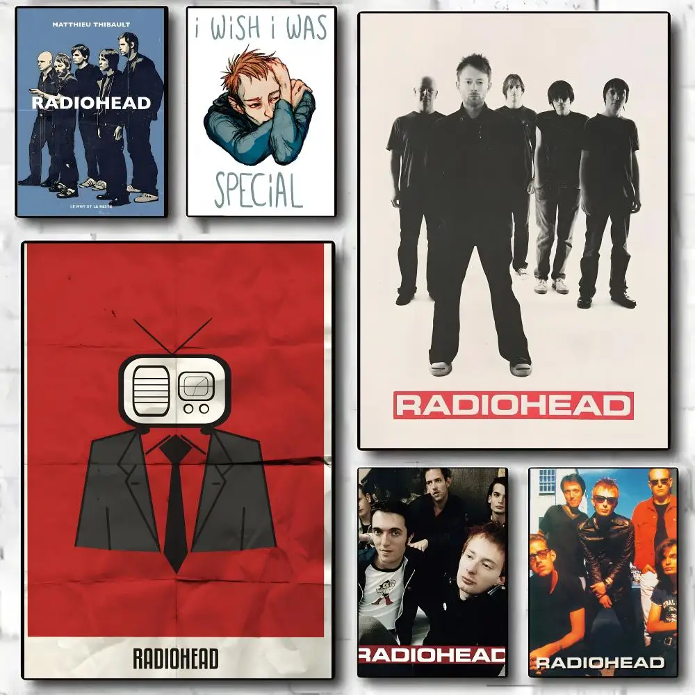 Radiohead Poster Decorative Wall Art Stickers Mural For Home Living Room Hallway Decor Gift