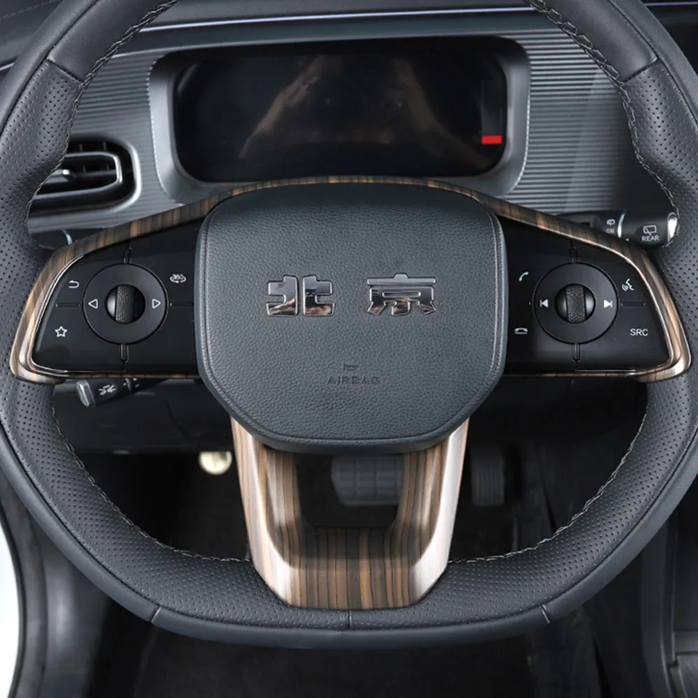 For BAIC BJ30 2024-2027 Steering Wheel Decorative Sticker Car Modification Supplies Personalized Steering Wheel Sports Fashion