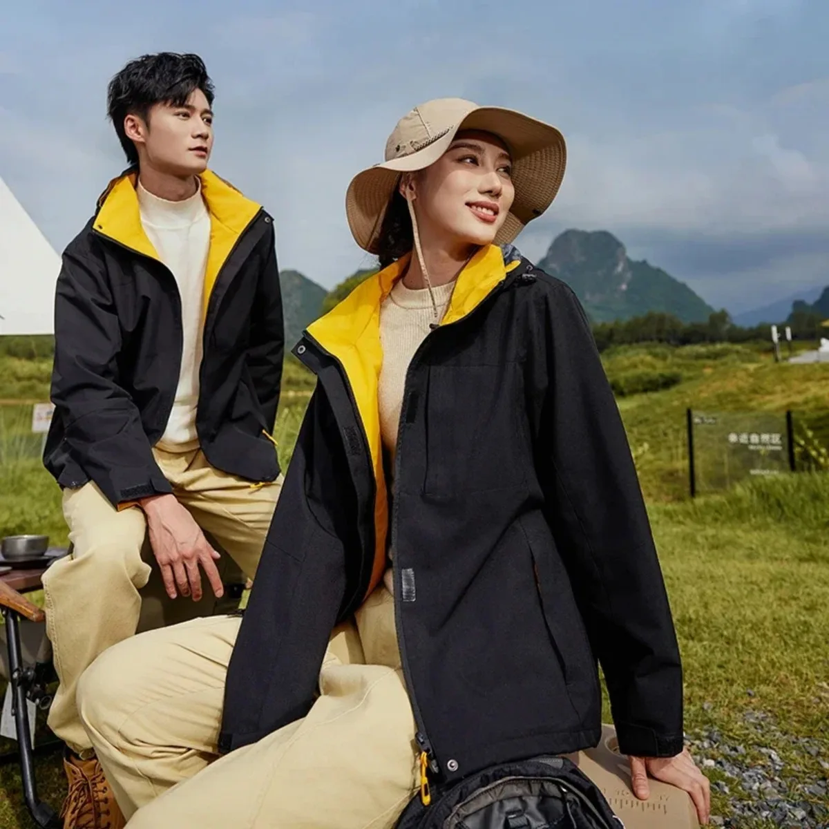 

Men's Hot 2025 New Outdoor Popular Leisure Travel Hooded Jacket Mountain Cycling Camping Waterproof Dustproof Windproof Unisex
