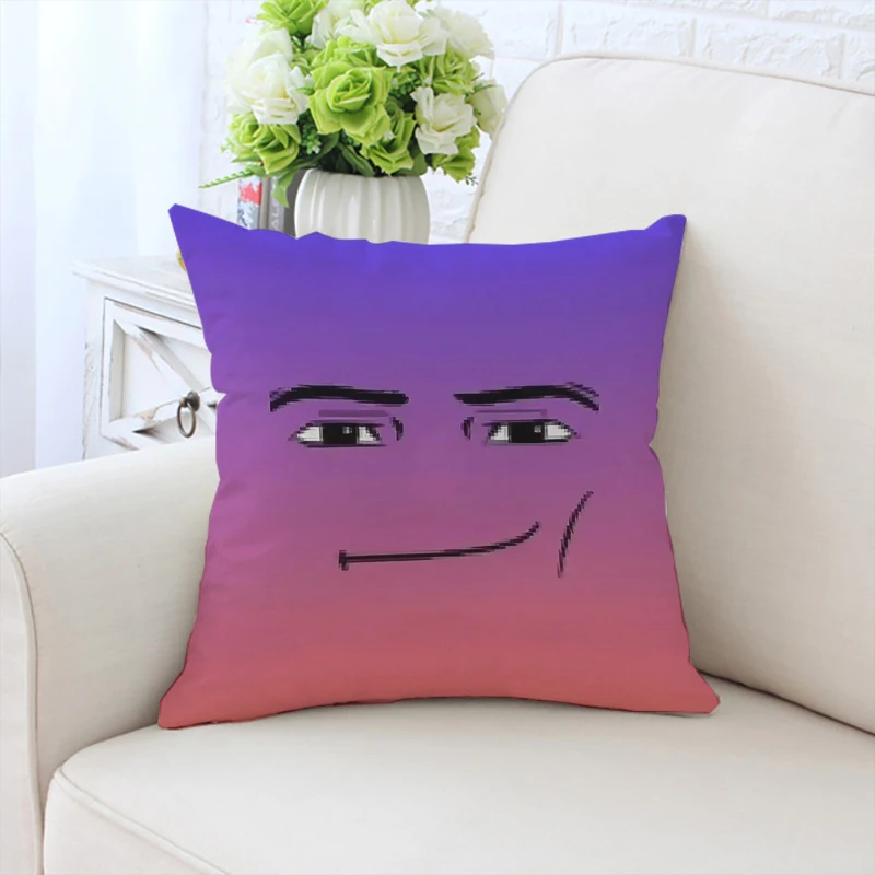 

Man Face 40x40cm pillowcase pattern double-sided printed sofa cushion cover office chair waist cushion, bedside backrest 50x50cm