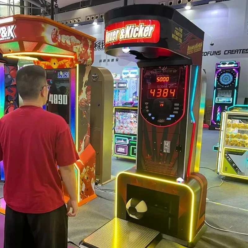 2026 New FL Boxing Arcade Street Amusement Coin Operated Games Electronic Sports Punching Bag Vending Machine Price Customized