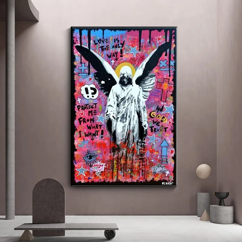 Sculptuur David Graffiti Abstract Canvas Schilderij Afdrukken Posters En Prints Woonkamer Huis Wanddecoratie Kunst