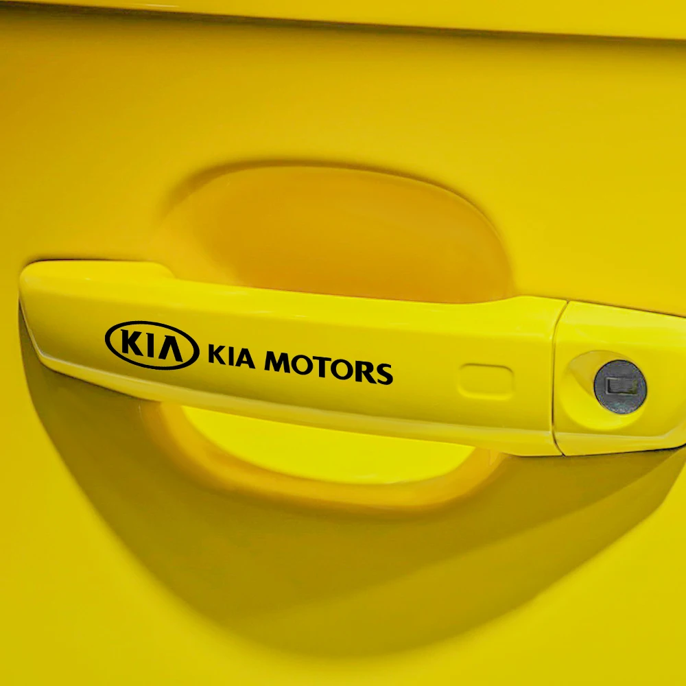 4PCS Car Styling Door Handle Sticker Decorative Decal For Kia Sportage Rio Sorento Soul Ceed Forte Cadenza Cerato K2 K3 Picanto view 5