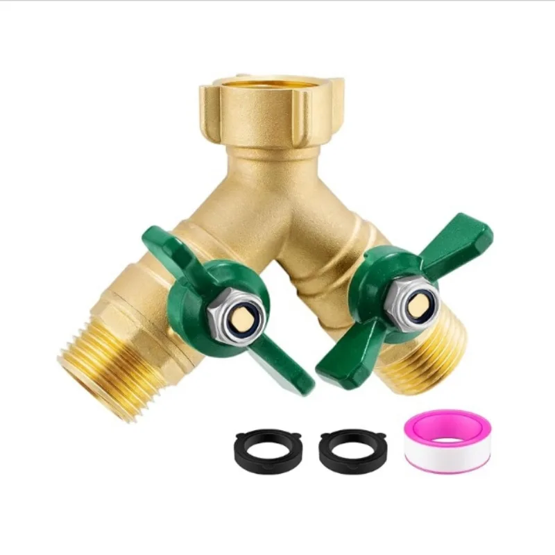 

Латунный переключатель крана калибра 3/4, 6-точечный двухходовой клапанный переключатель Y-типа