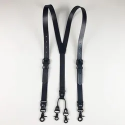 Men's Suspenders Vintage Leather Hair Leagues Braces Man Suspenders For Men's Pants Bow Ties For Men Braces Pants For Pants