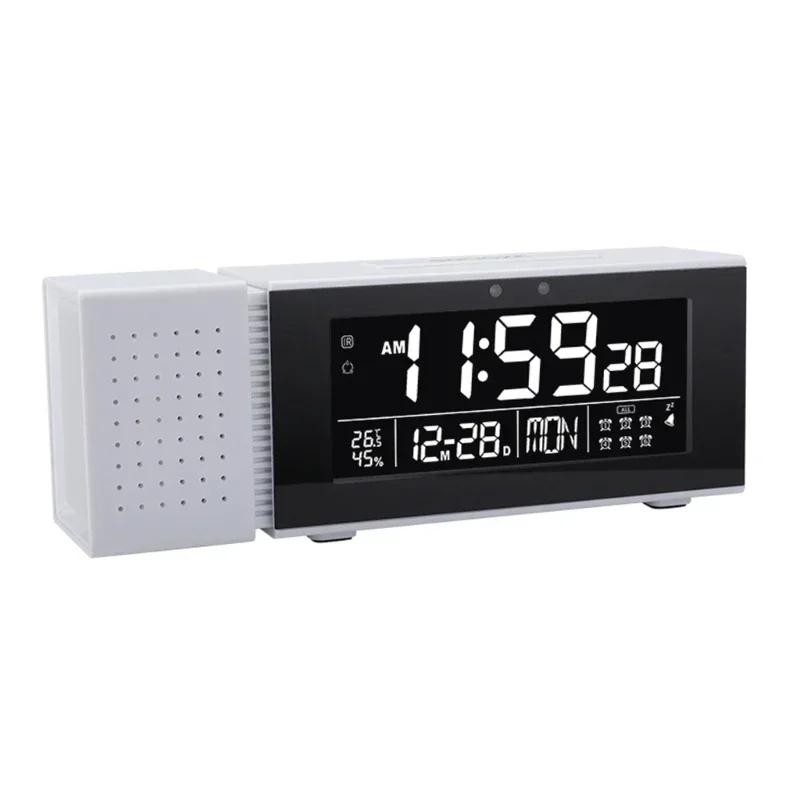 Digital Alarm Clock with Radio Color Changing Night Light Waked Up Sleeping Clock Decorative Ornament Dropshipping