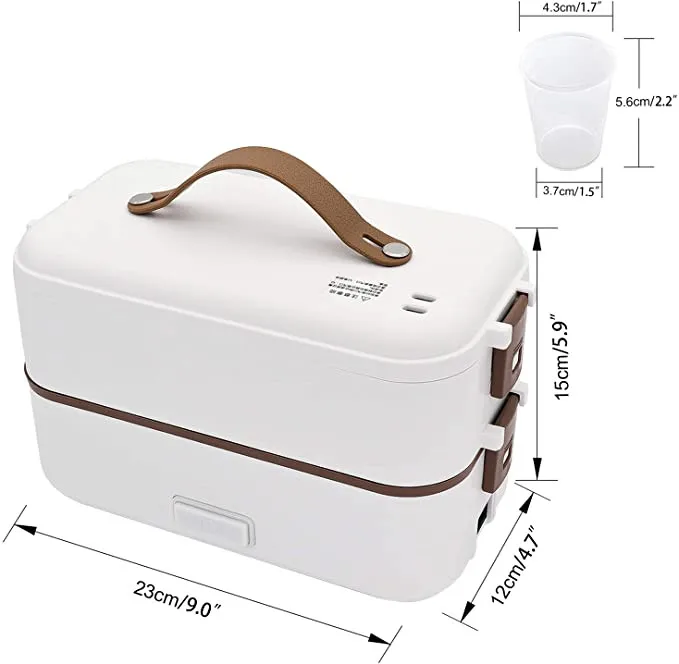 110/220V Portable Rice Cooker Heating Bento Lunch Box Electric Thermal Food Heater Steamer Cooking Container Office Warmer VIP