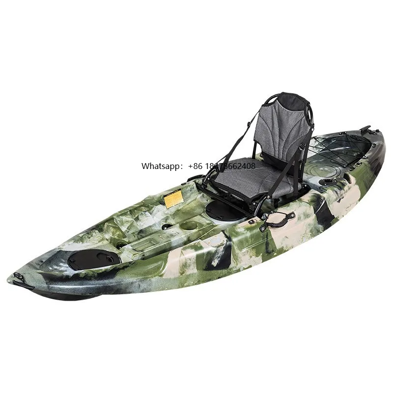 

Professional fishing kayak with multiple accessories -- designed for comfort and performance