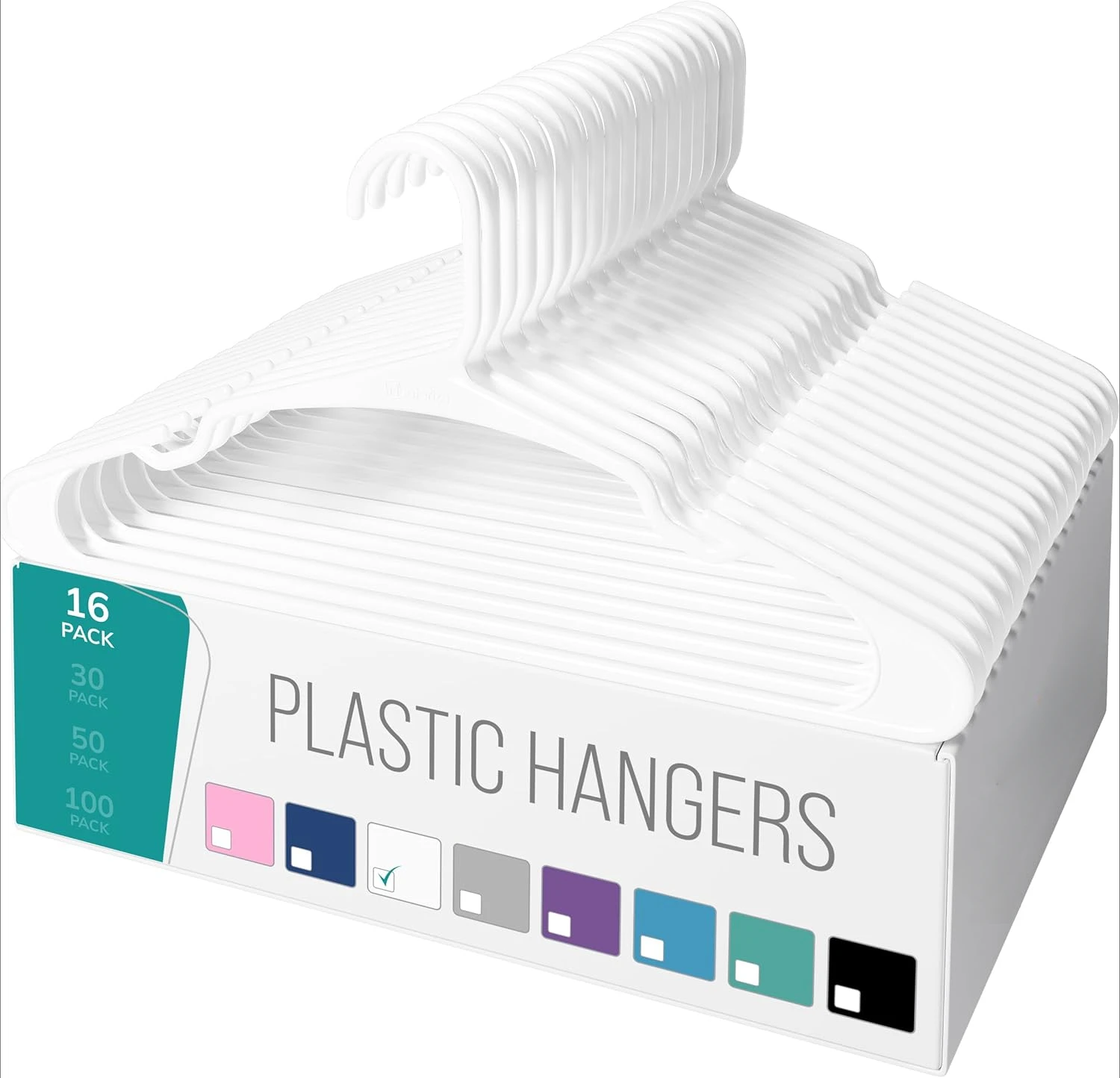 

Вешалки для одежды, 16 шт., белые — пластиковые вешалки — Ganchos Colgar Ropa