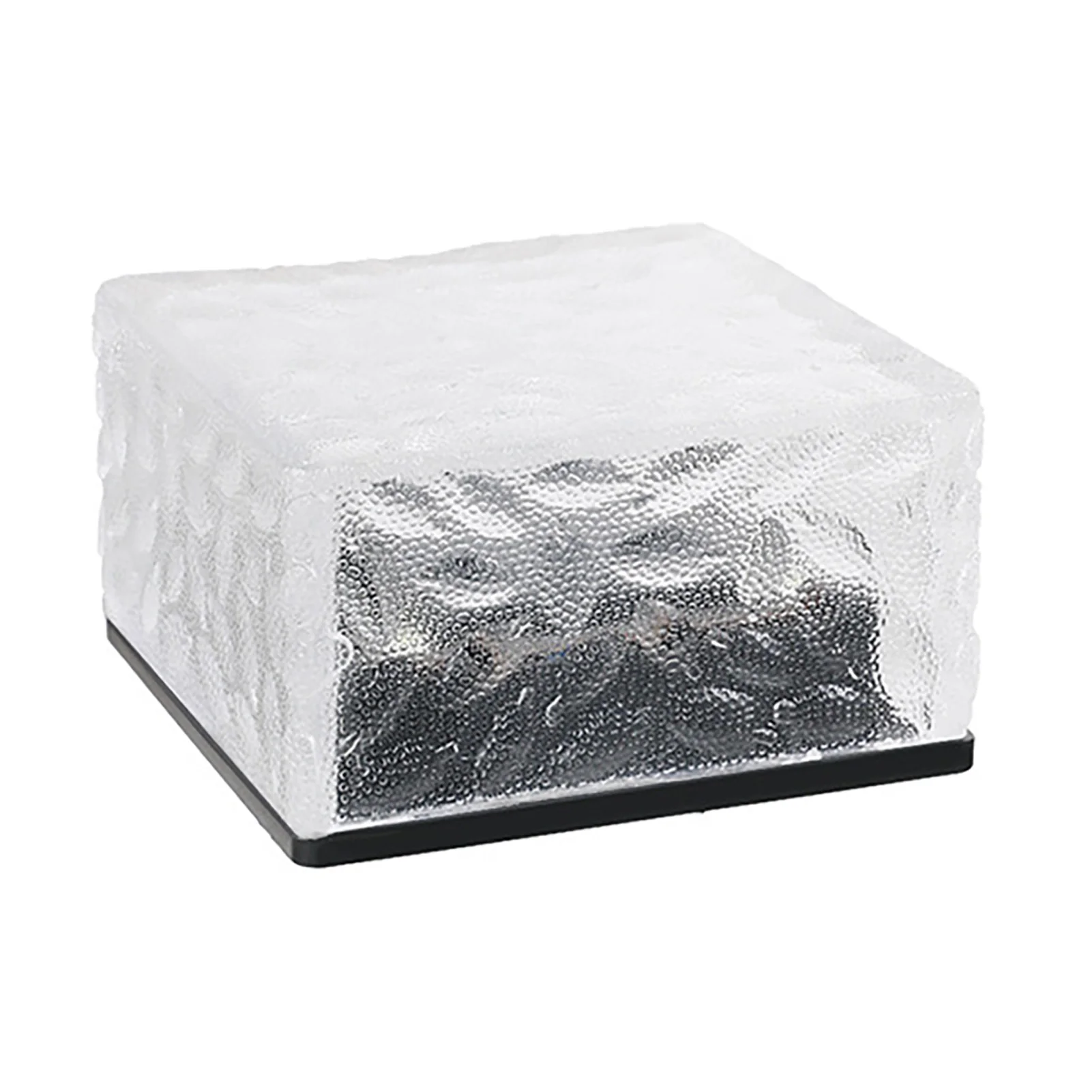 

Solar Glass Brick Light ABS LED Waterproof In Ground Buried Ice Brick Landscape Lamp for Outdoor Yard Garden Lawn Red Light