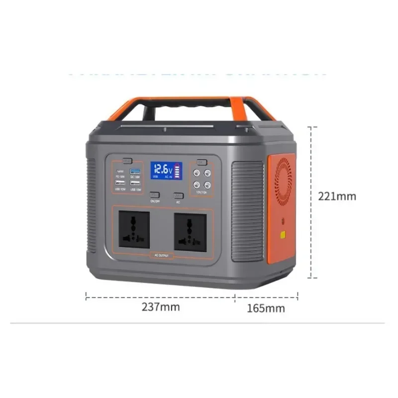 500W Portable Power Station 512Wh LifePo4 solar power generators 220V Outdoor Emergency Mobile Power Bank for Home Use Camping