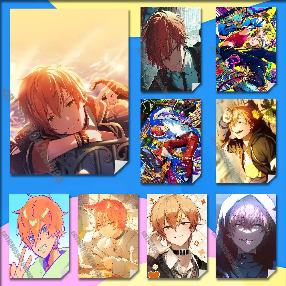 A-Akito Shinonome P-Project S-Sekai Poster Wall Murals For Home 21x30cm Self-adhesive Decoration Sticker Playbill Cover