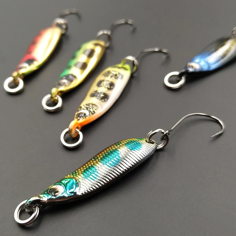 Lunker Spoon 2g 3.5g 5g Fishing Hard Bait Lures River Stream Freshwater Bass Pike Trout