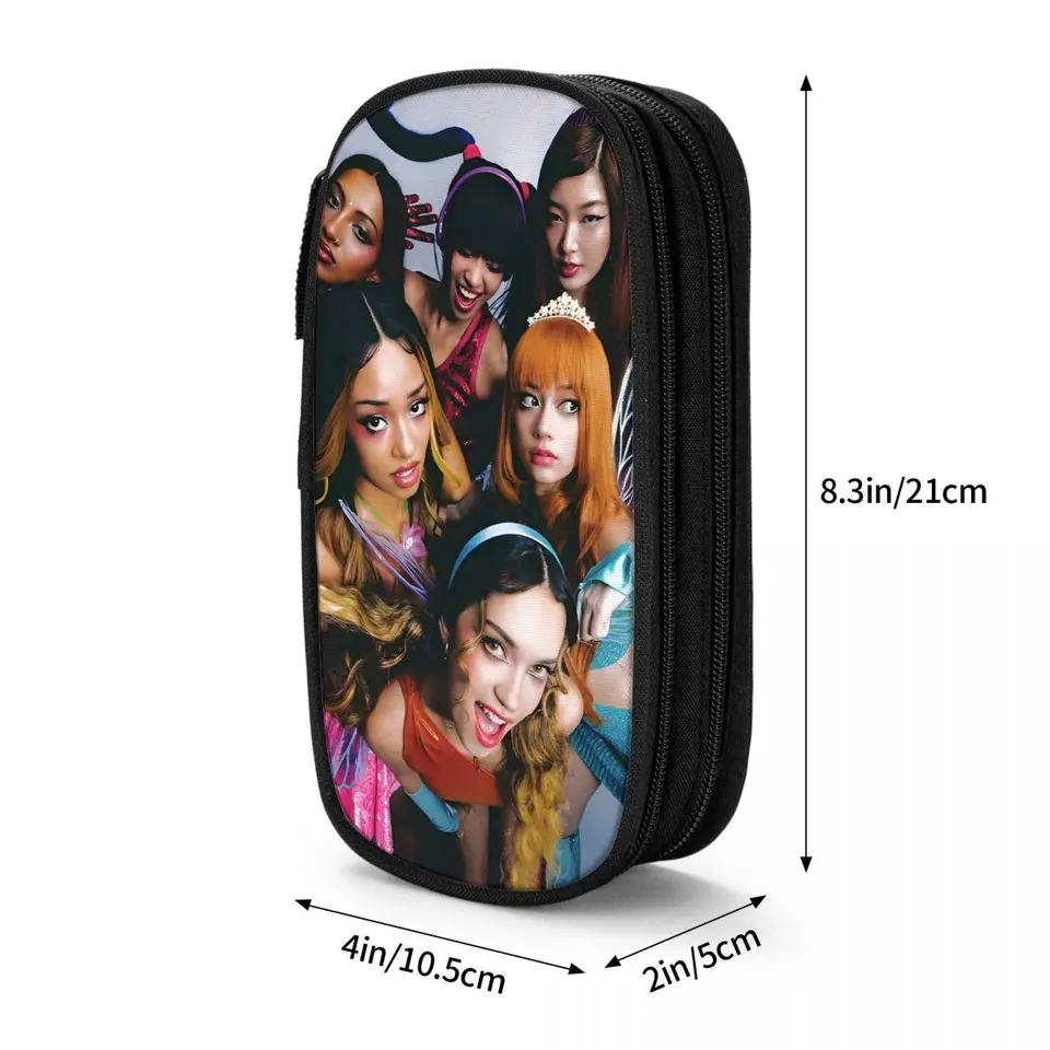 アイドル Happy Graduation Pouch KANON Katseye Kpop Idol Pencil Case Fun Gabriela Pen Box Bag Student