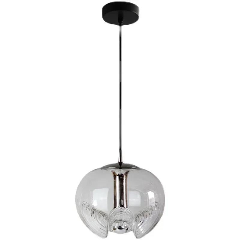 

Glass dining table, small chandelier, Nordic creativity, bedside, hotel, lamps