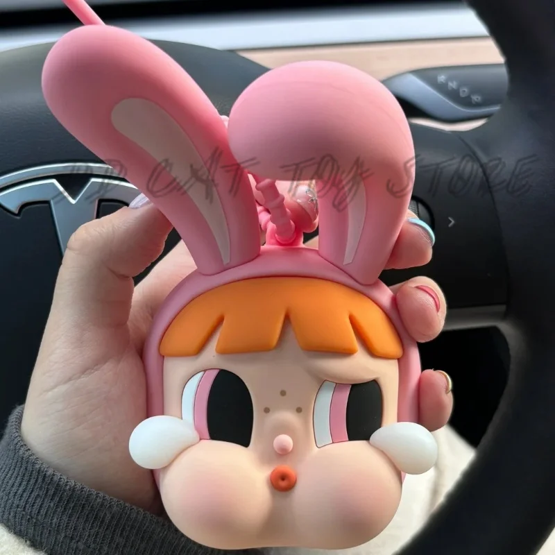 In Stock Anime Figure Crybaby Kawaii Trend Peripheral Series  Character Mirror Pendant Headphone Case Surprise Toy Gift