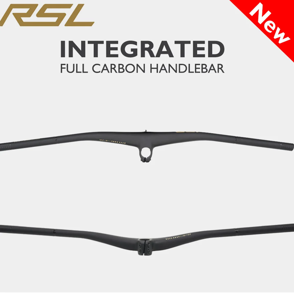 

2026 New Hot Full Carbon Integrated Handlebar MTB 27.5mm Rise 800mm Width 35/45/55mm Stem 0° Backsweep RSL Trail XC Handle Bar
