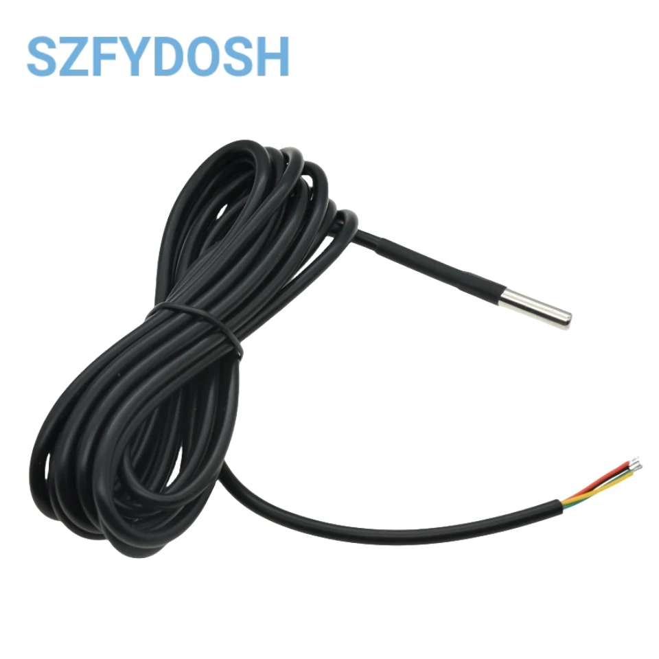 AHT10/AHT20/AHT30 Водонепроницаемый датчик температуры и влажности с проводом зонда из нержавеющей стали I2C для промышленного применения