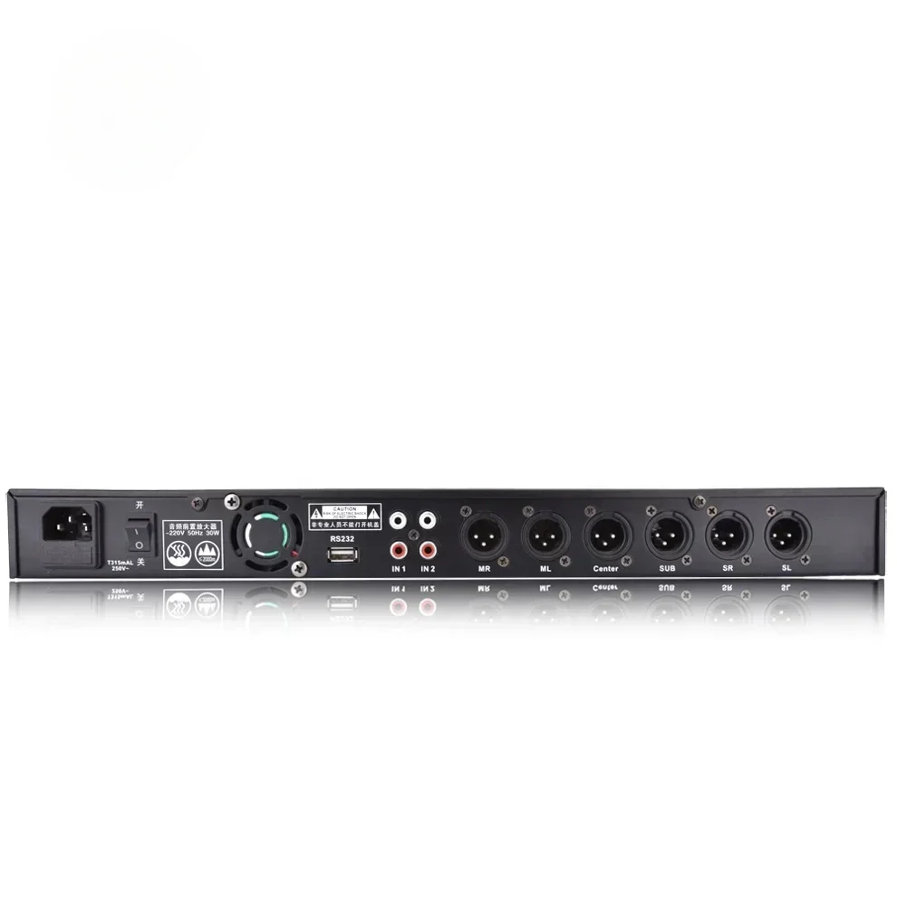 Effetto sonoro riverbero eco digitale Processore audio X8 dsp