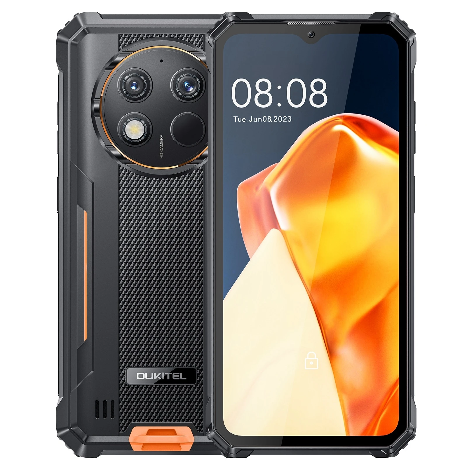 

Oukitel WP28 E Rugged Smartphone 6.52‘' HD+ Display 10600mAh Android 14 Unisoc T606 Mobile Phone 4GB 64GB 13MP Camera 18W NFC 4G