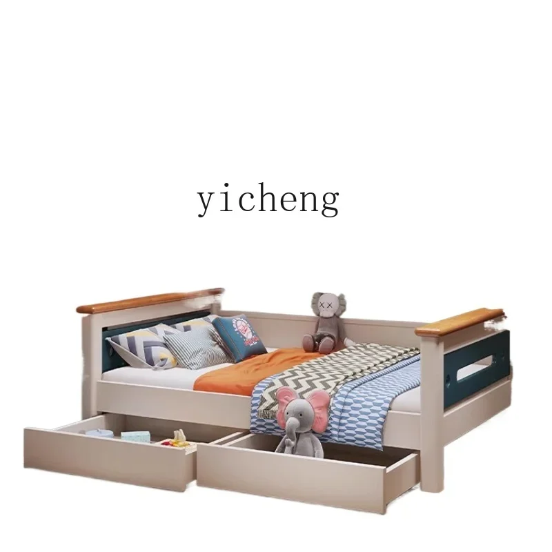 Solid Wood Bed with Wardrobe-in-One Boys' Children's Bed Hot Sale Multi-Function Bed