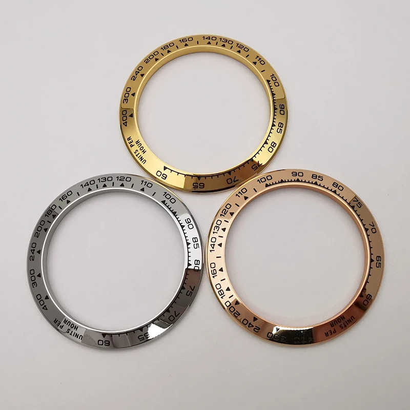 Quality Yellow Gold Rose Gold Color Watch Bezel For Daytona 116503 116508 116509, Aftermarket Watch Parts