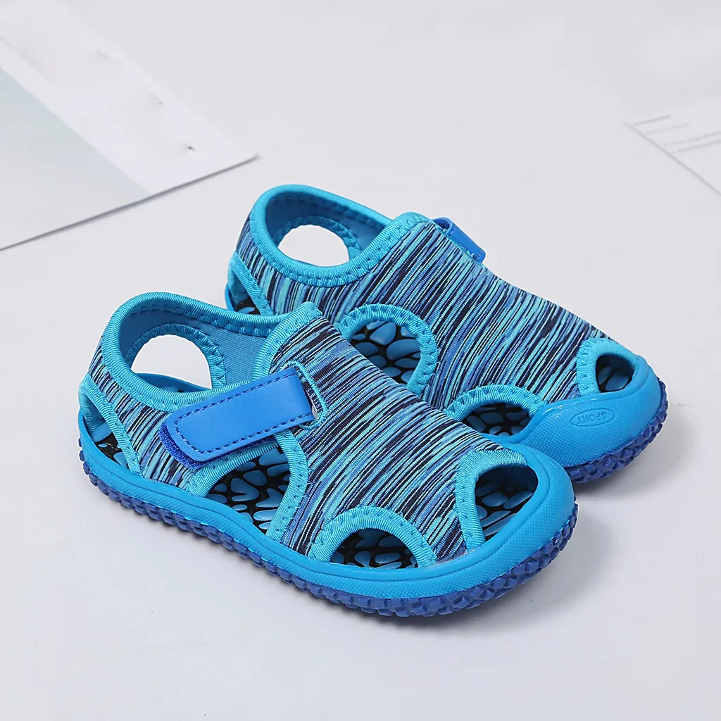 Summer Baby Girls Boys Sandals Infant Shoes Kids Outdoor Anti-collision Shoes Children Beach Sandals Soft Bottom Non-slip