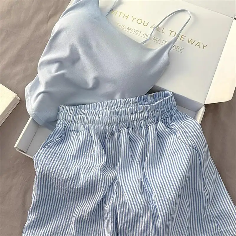 Light blue suspender suit