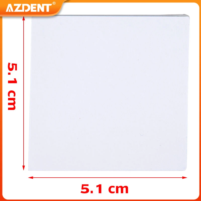 2x2‘’ 50 Sheets Dental Mixing Pad AZDENT Thickening White Cementing Paper Laboratory Cement Powder Mixing Paper Consumables