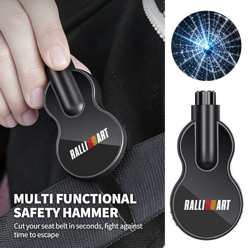 Marteau de sécurité 2 en 1 pour voiture, brise-vitre d'urgence, outil de coupe de ceinture de sécurité, accessoires automobiles pour Mitsubishi Lancer Evo Evolution ASX
