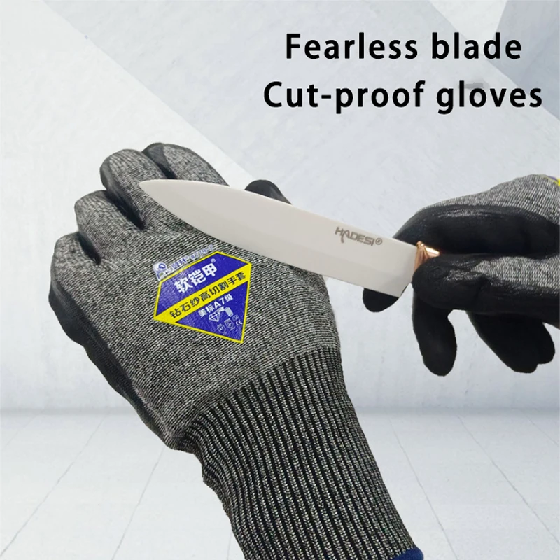 

Anti-Cutting Gloves Anti-Slip Stabbing Cutting Kitchen Meat Glass Factory Fish Killing Woodworking Protective Gloves